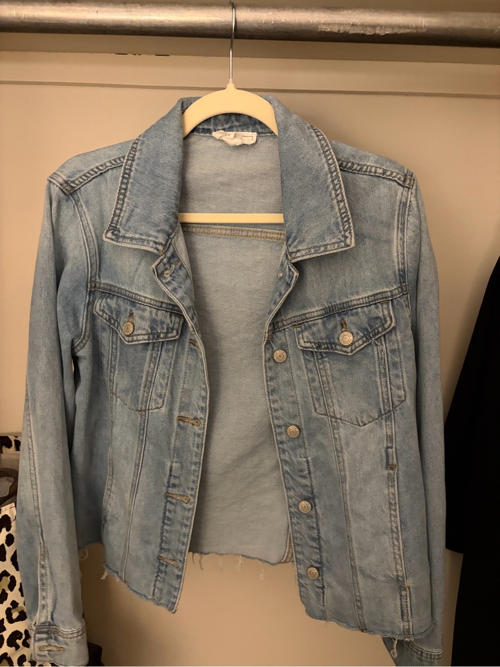 For The Republic Light Blue Jean Jacket